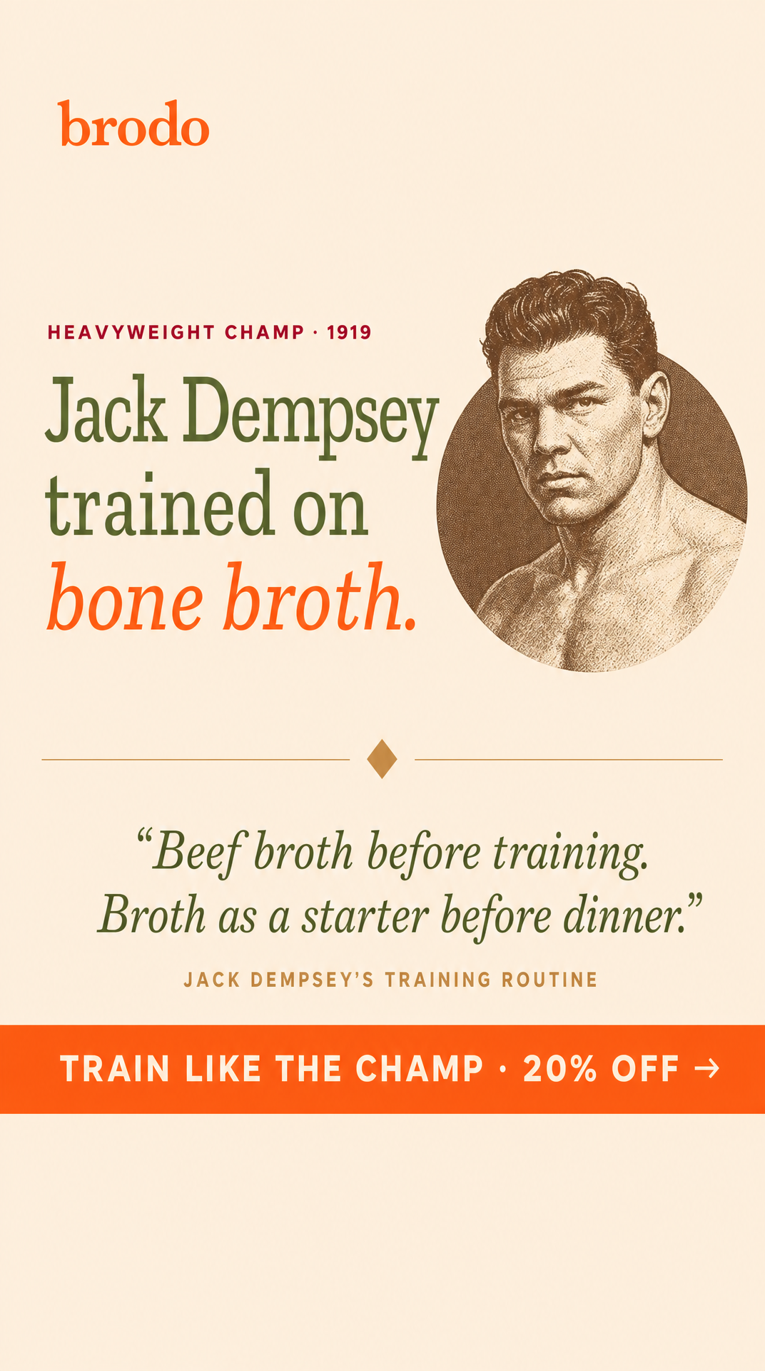 20. Boxing's pre-workout. Since 1919.